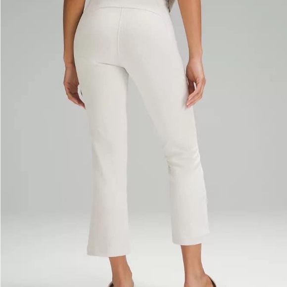 EUC Lululemon Ribbed Softstreme Zip-Leg High-Rise Cropped Pant 25" size 6 - Picture 11 of 13